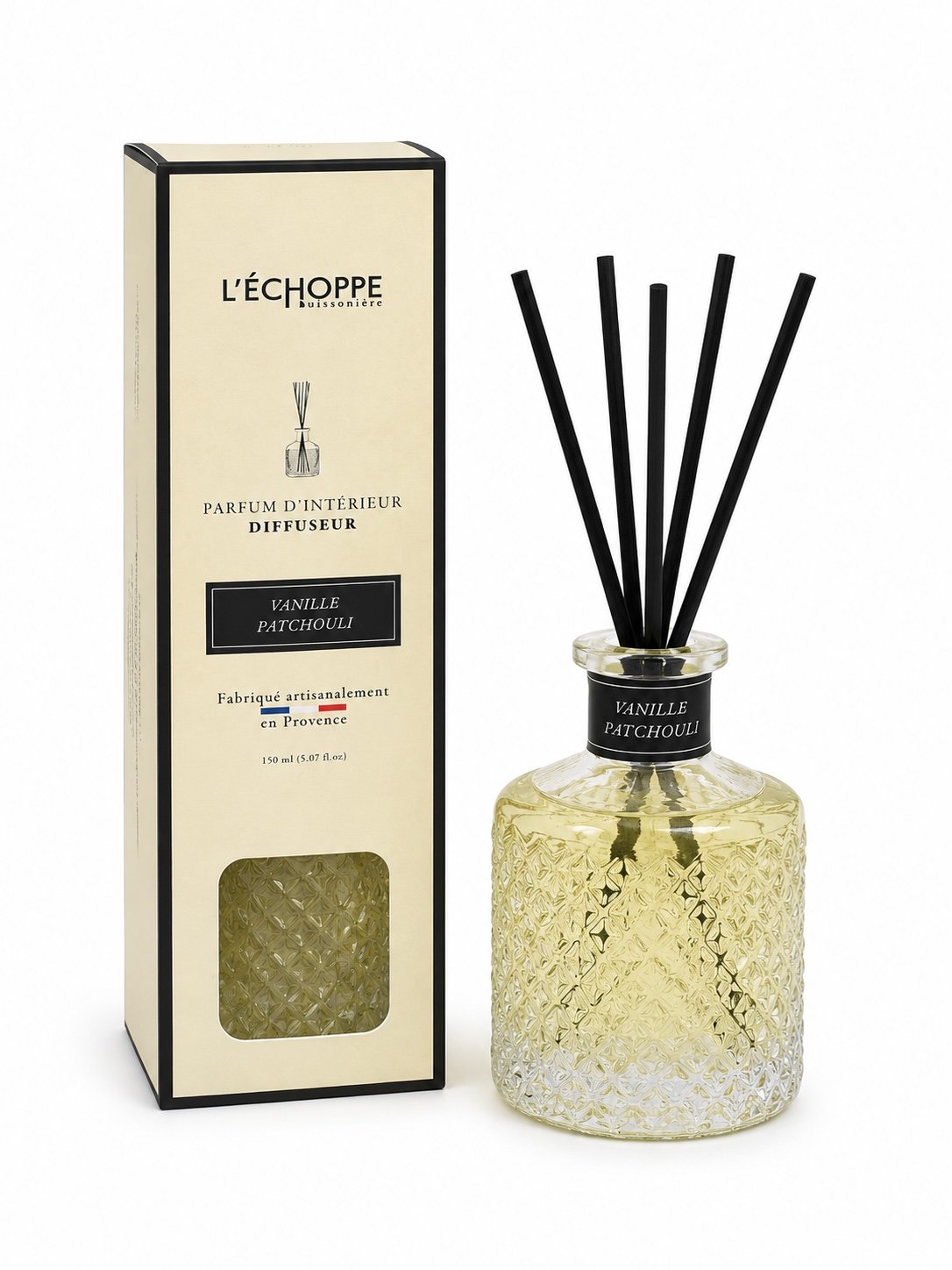 Namų kvapas L’ECHOPPE „Vanilė ir pačiulis“ 150 ml 2 Namu-kvapas-LECHOPPE-Vanile-ir-Paciulis-2-150ml